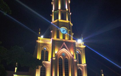 Show de luzes da Igreja Matriz Santo Antônio de Pádua